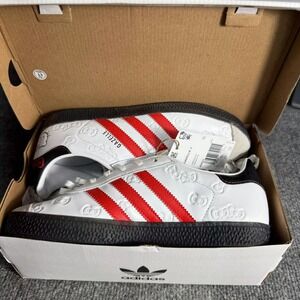 Adidas Gazelle J Hello Kitty 50th Anniversary White Red Size 5 Shoes IH9953